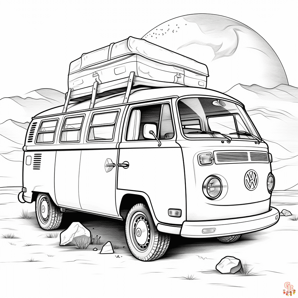 Printable van coloring pages free for kids and adults
