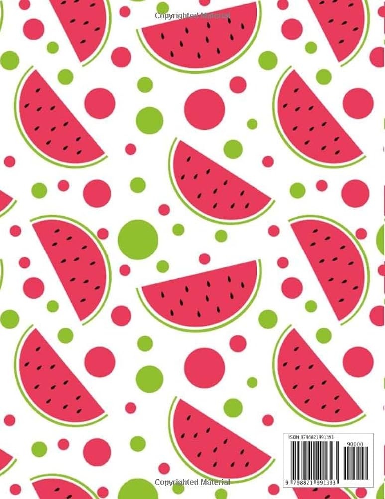 Watermelon coloring book new edition watermelon activity book for kids boys girls unique watermelon for all ages coloring pages mfh press house books