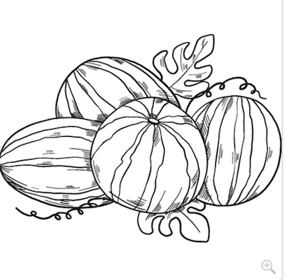 Free watermelon coloring pages you can print from home