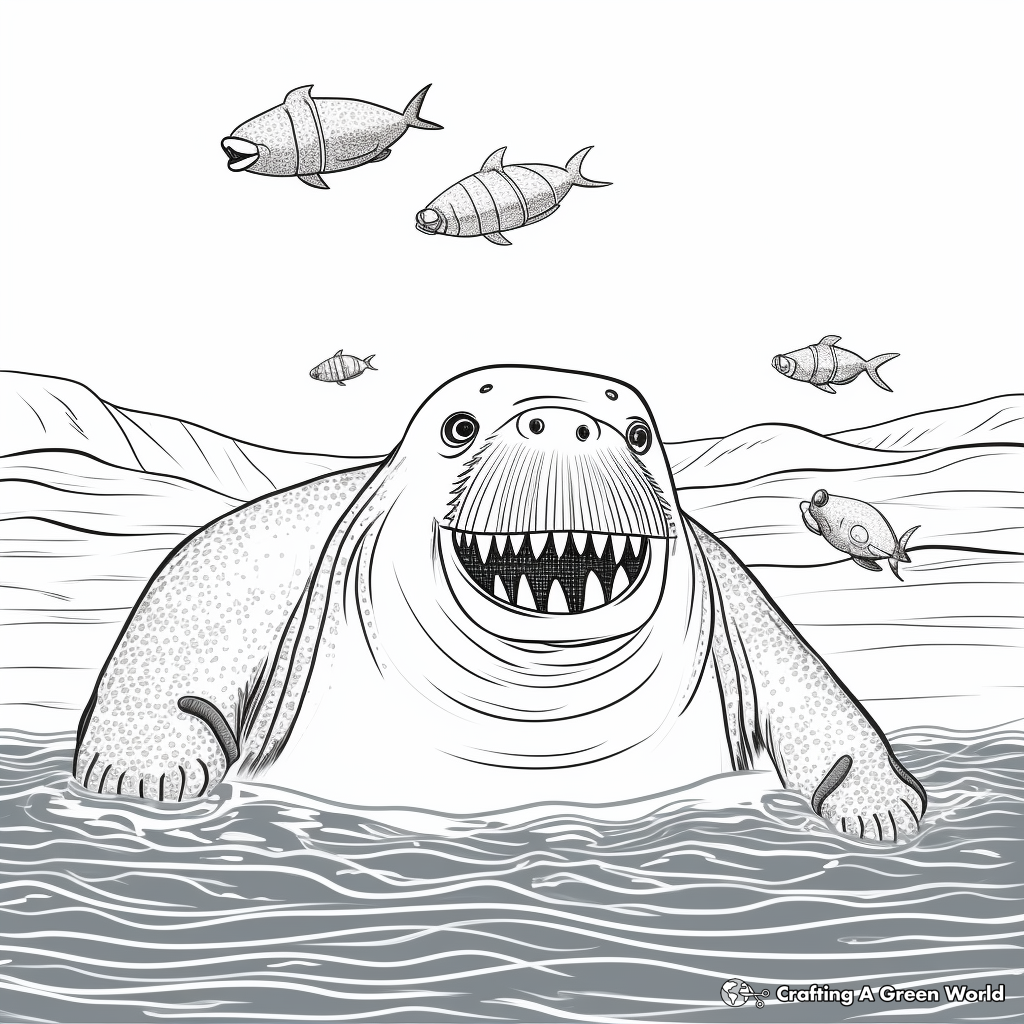 Walrus coloring pages