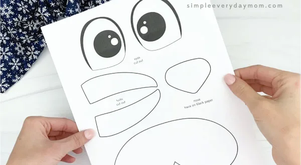 Paper plate walrus craft for kids free template