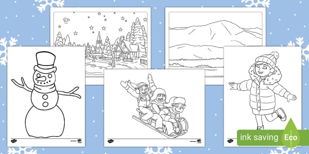 Winter loring pages teacher made