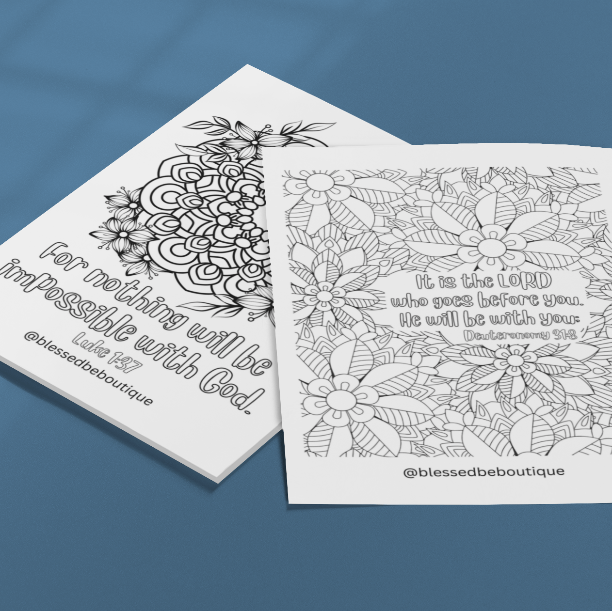 Winter coloring pages printed â blessed be boutique