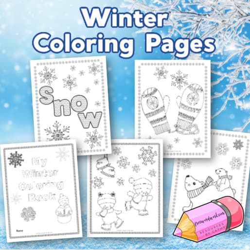 Winter coloring pages