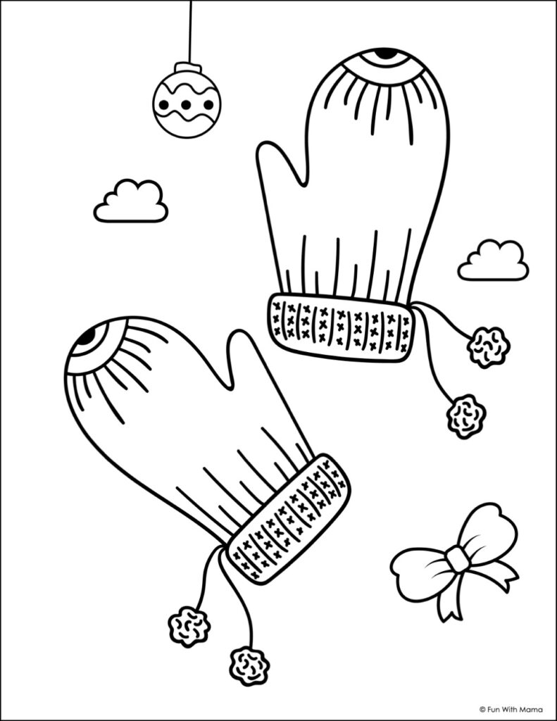 Winter coloring pages