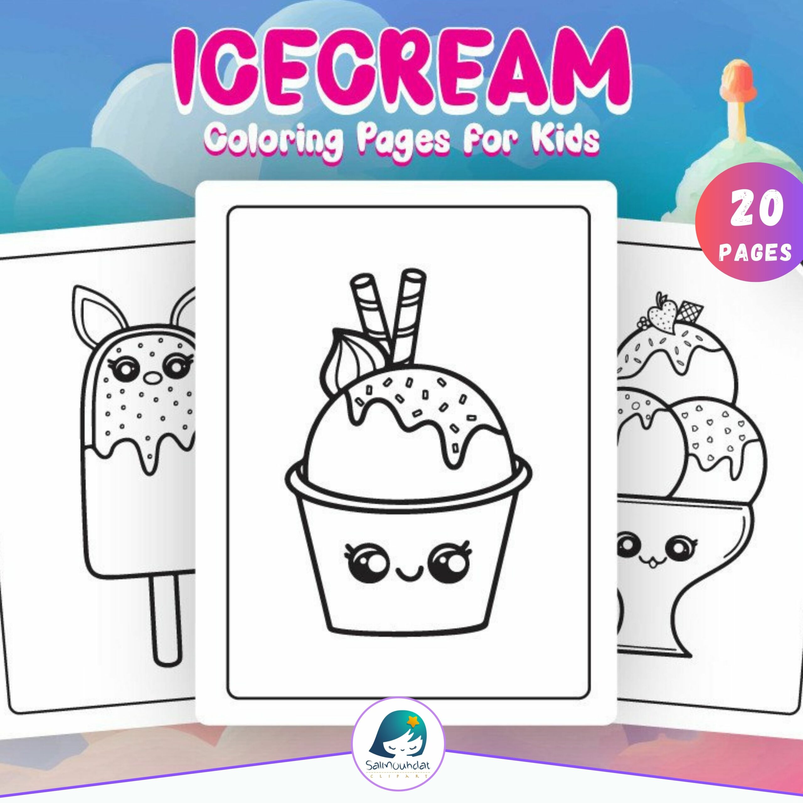 Ice cream coloring pages