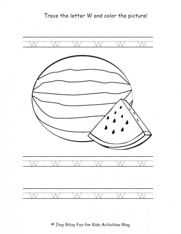 Free letter w worksheets for preschool kindergarten kids activities blog