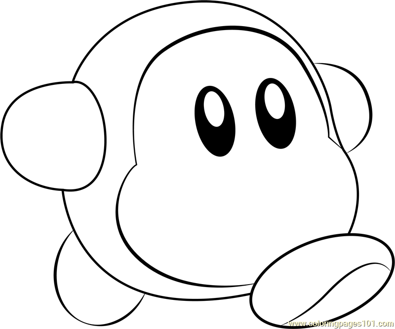 Waddle dee coloring page for kids