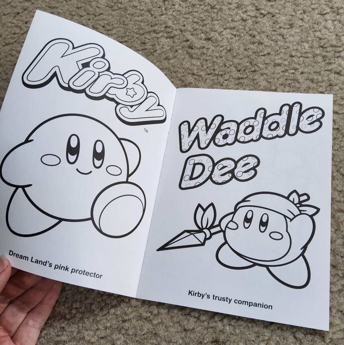 Kirby and the rainbow curse wiiu amiibo coloring book promo booklet nintendo