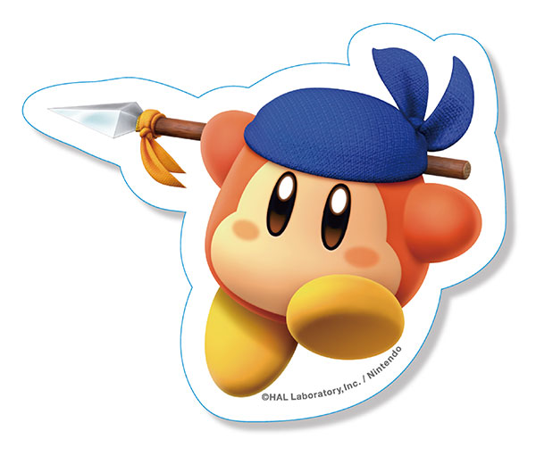 Character hobby shop kirby and the forgotten land diecut sticker mini bandana waddle deereleased