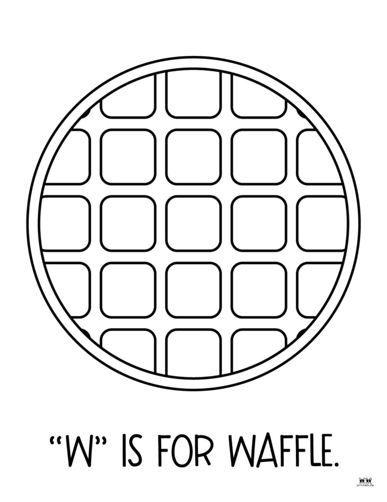 Letter w coloring pages