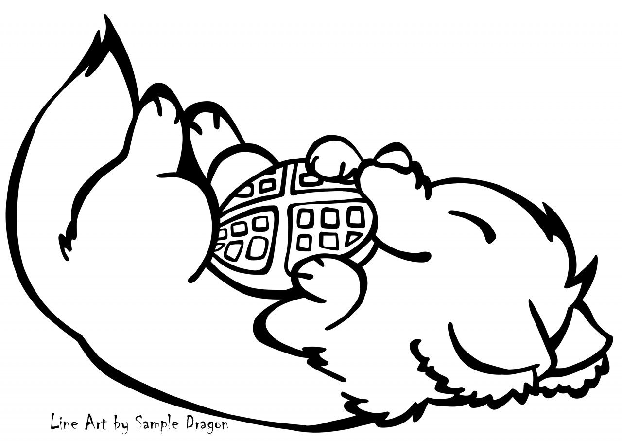 Waffle cuddle coloring page freeuse by sampledragon