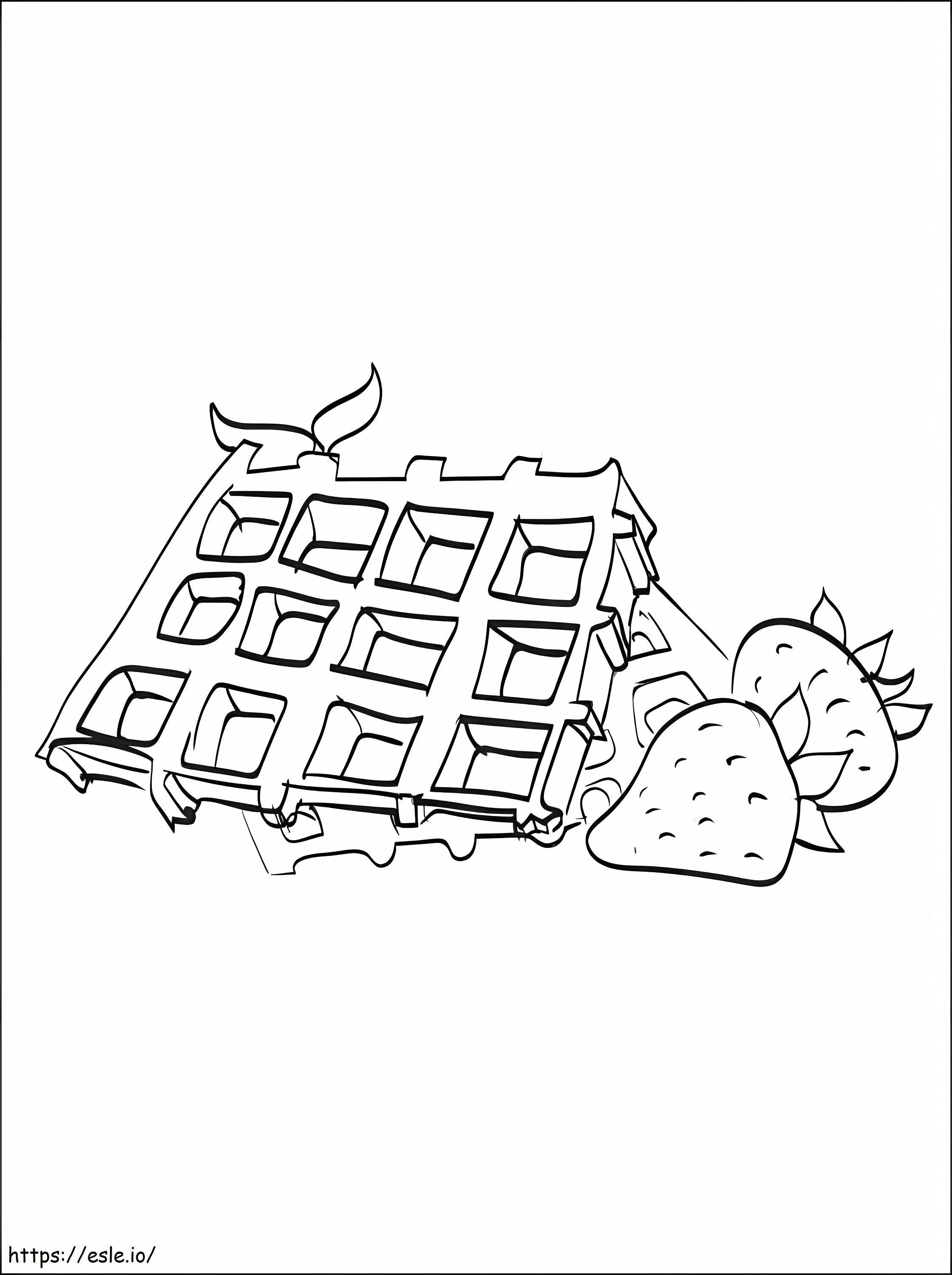 Waffles printable coloring page