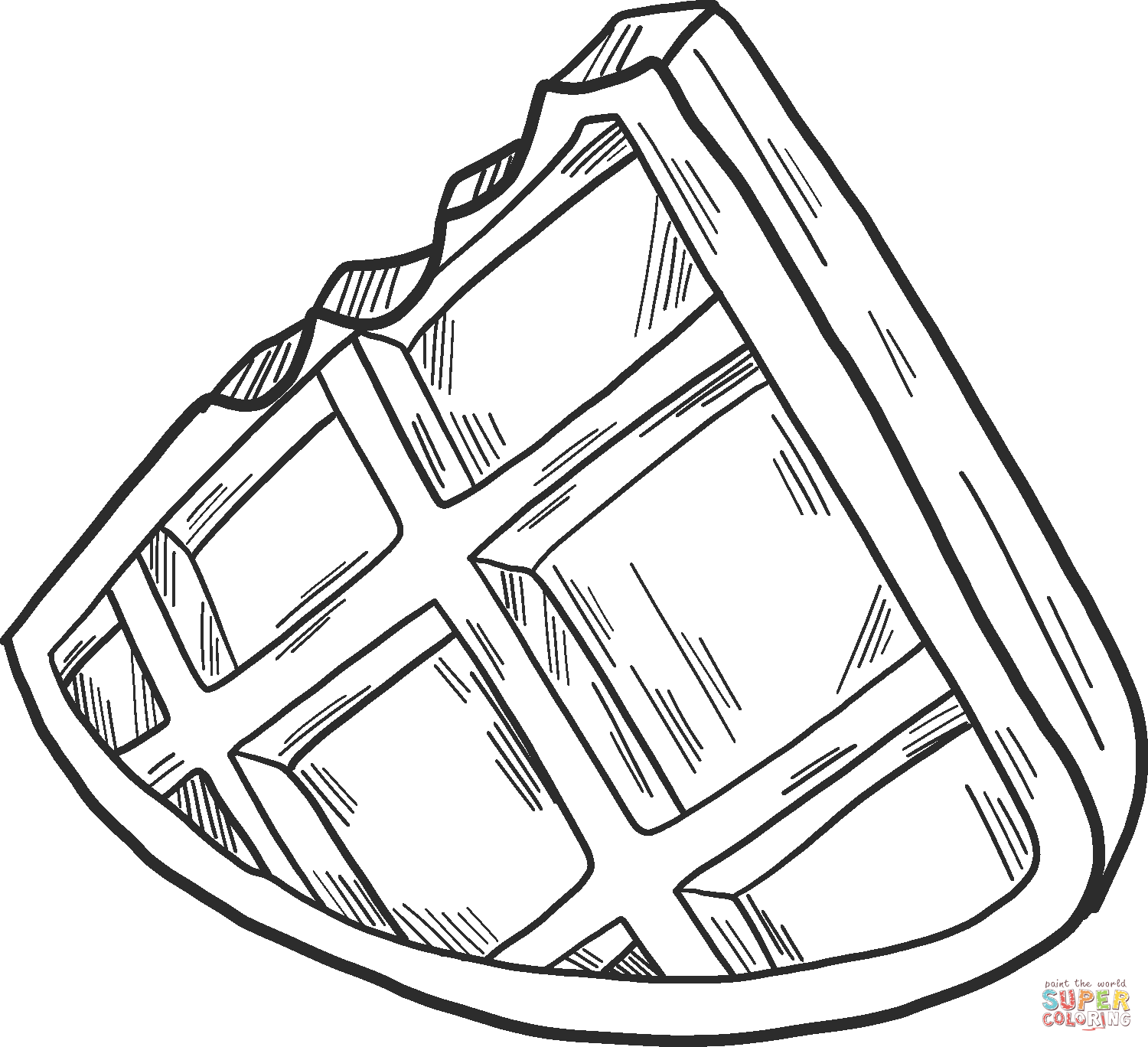 Waffle coloring page free printable coloring pages