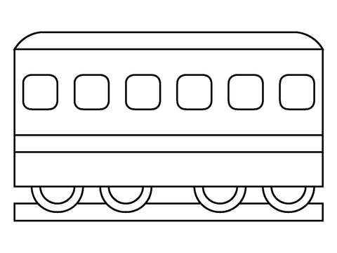 Railway car emoji coloring page free printable coloring pages