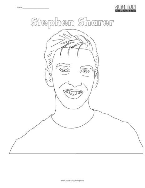 Stephen sharer coloring page