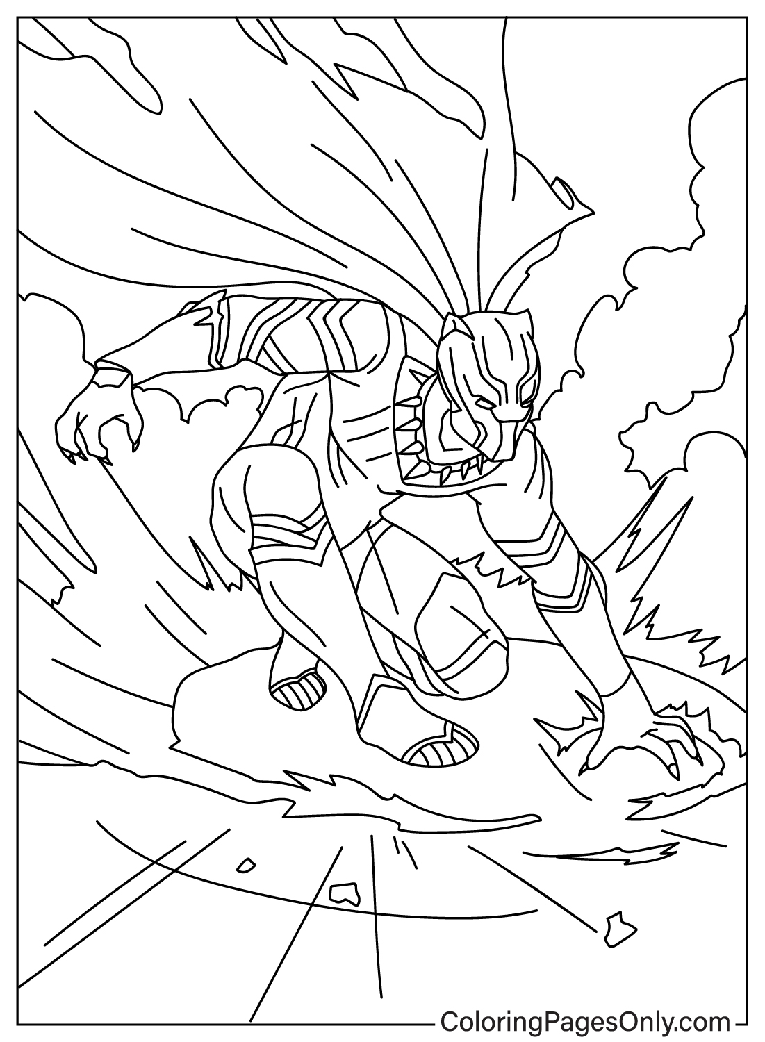 Coloring pages only on x unleash the power of wakanda with our unique black panther coloring pages httpstcoveiwwznpfj blackpanther superhero coloringpagesonly coloringpages coloringbook art fanart sketch drawing draw coloring usa