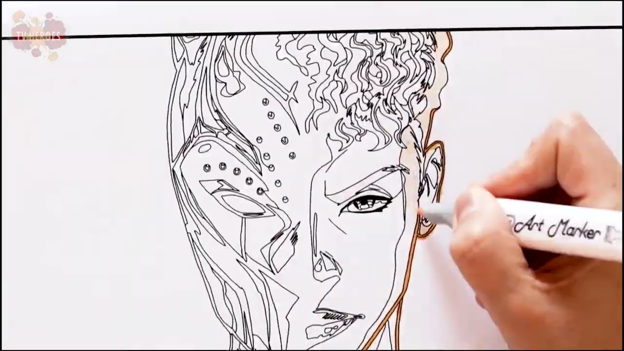 Black panther wakanda forever coloring pages tv heroes
