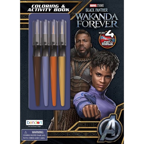 Wakanda forever paintbrush marker book