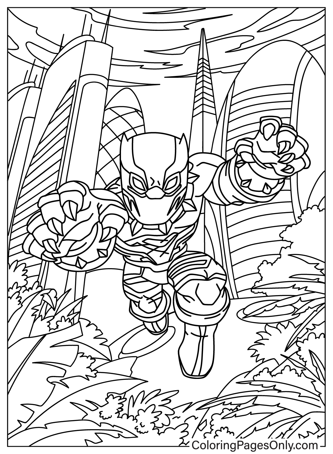 Coloring pages only on x unleash the power of wakanda with our unique black panther coloring pages httpstcoveiwwznpfj blackpanther superhero coloringpagesonly coloringpages coloringbook art fanart sketch drawing draw coloring usa