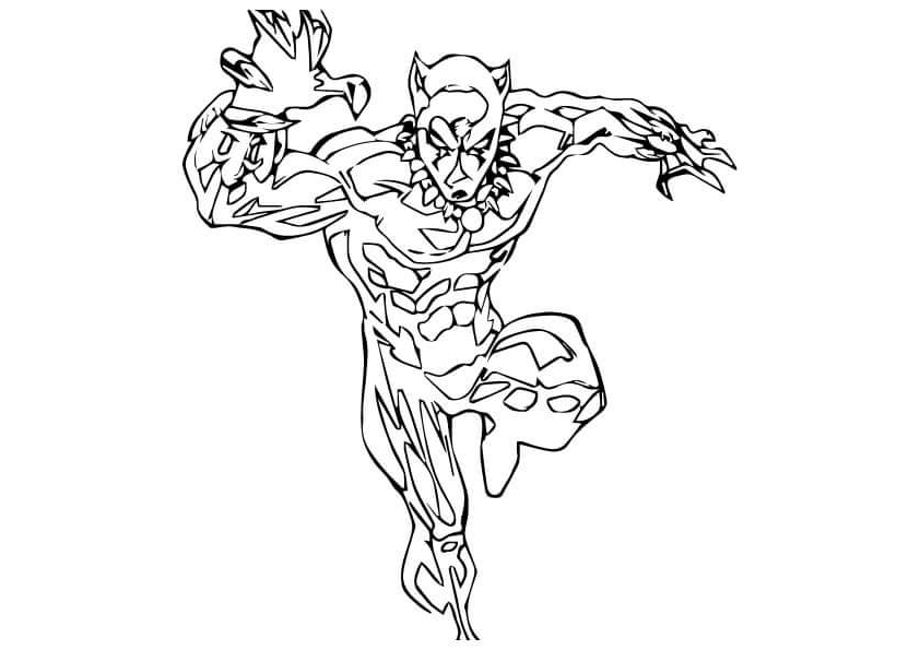 Free printable black panther coloring pages
