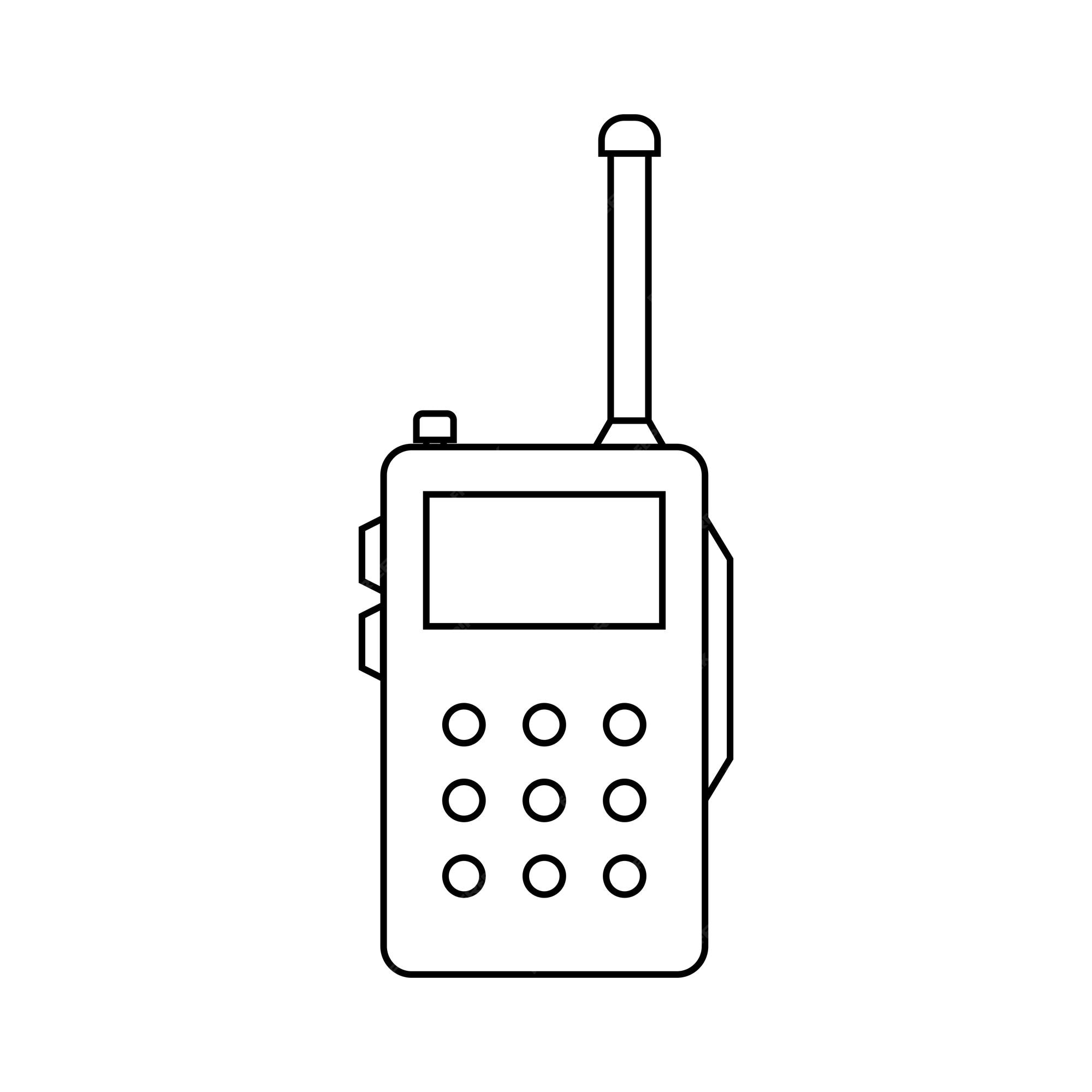 Premium vector walkie talkie icon