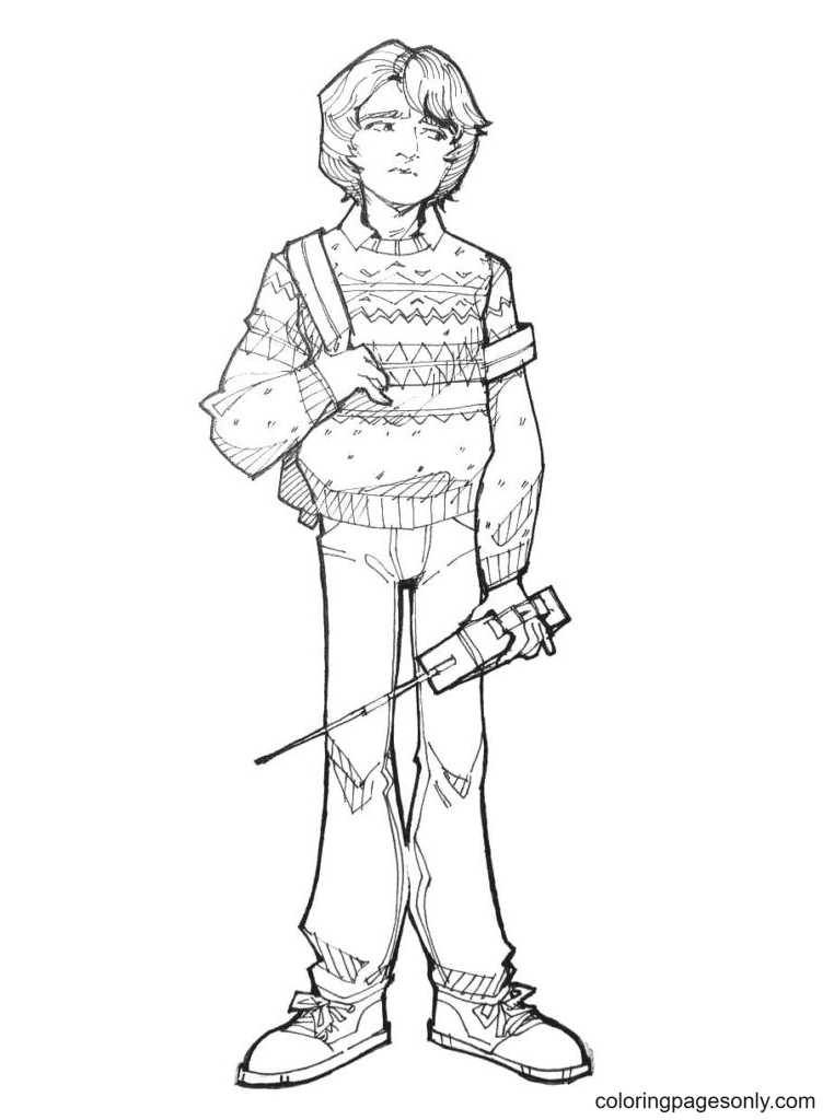 Stranger things coloring pages printable for free download