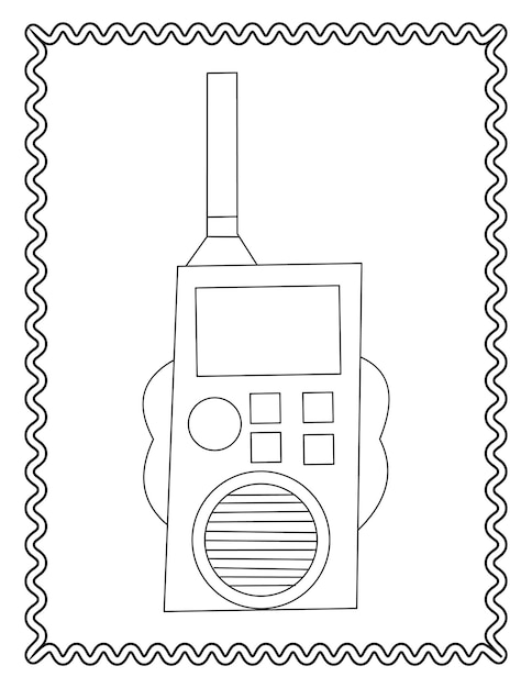 Premium vector kids and toddler hand drawing coloring pages