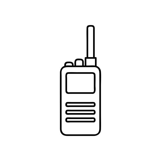 Walkie talkie drawing stock illustrations royalty