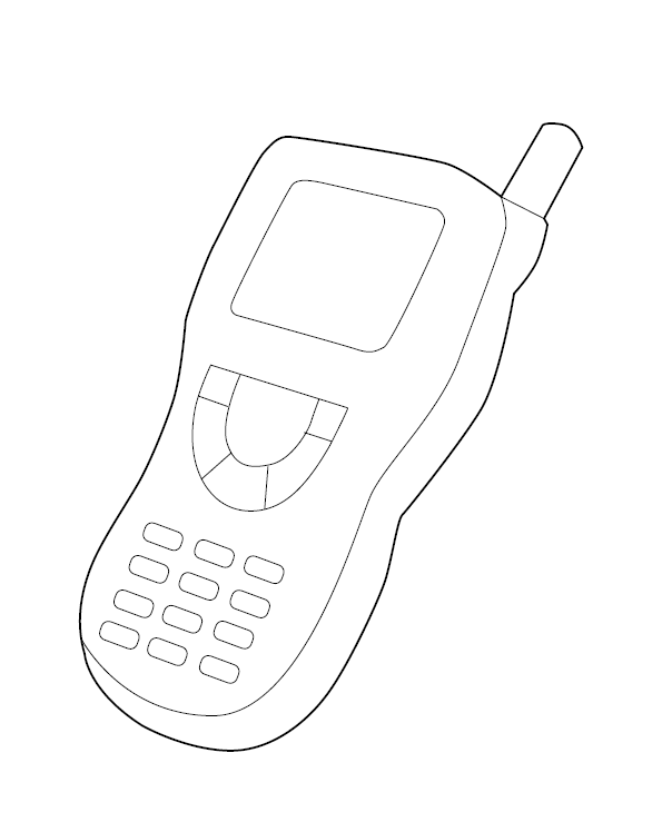 Walkie talkie colouring page free colouring book for children â monkey pen store