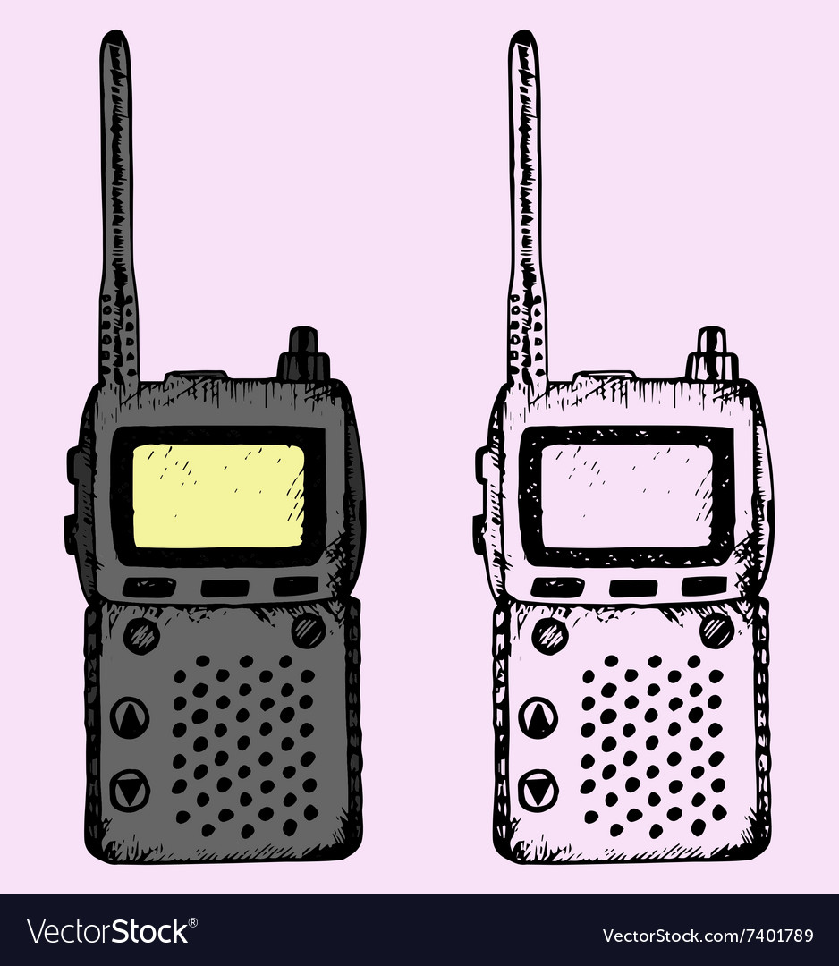 Walkie talkie royalty free vector image