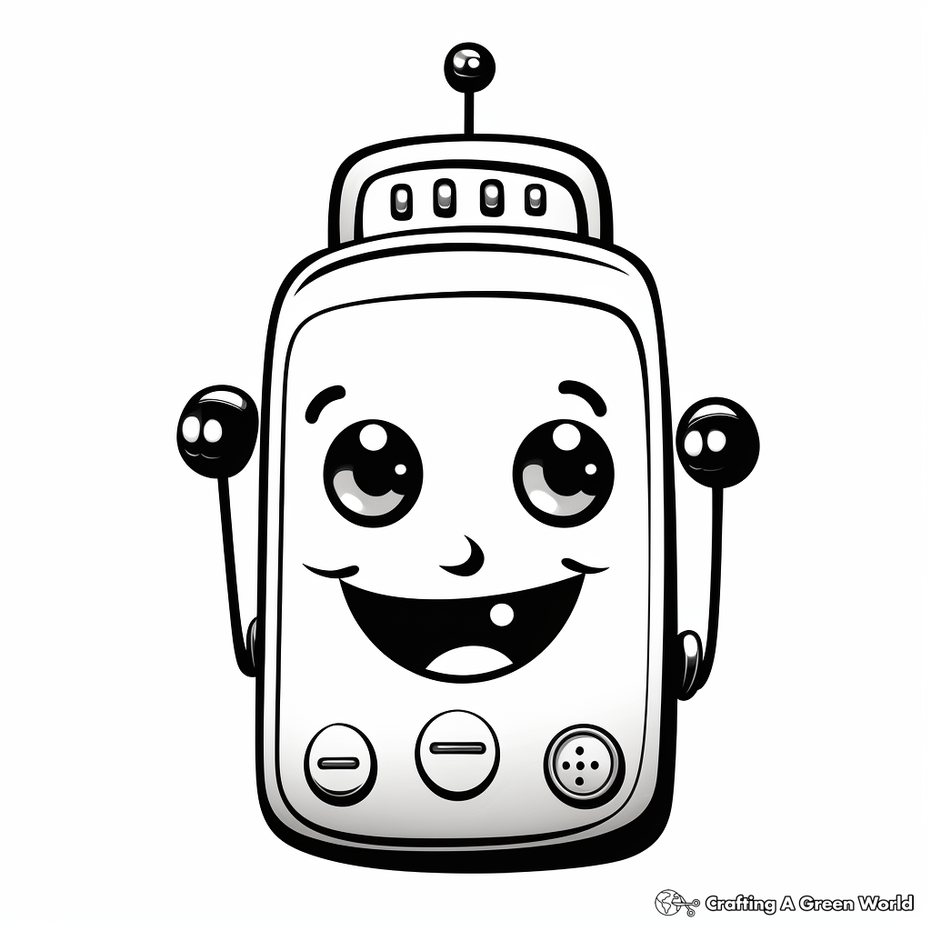 Phone coloring pages