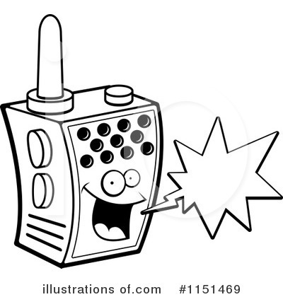 Walkie talkie clipart