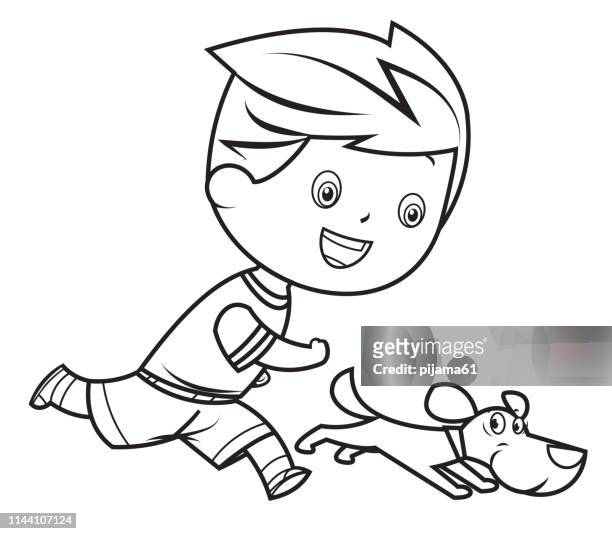 Dog coloring page stock photos high