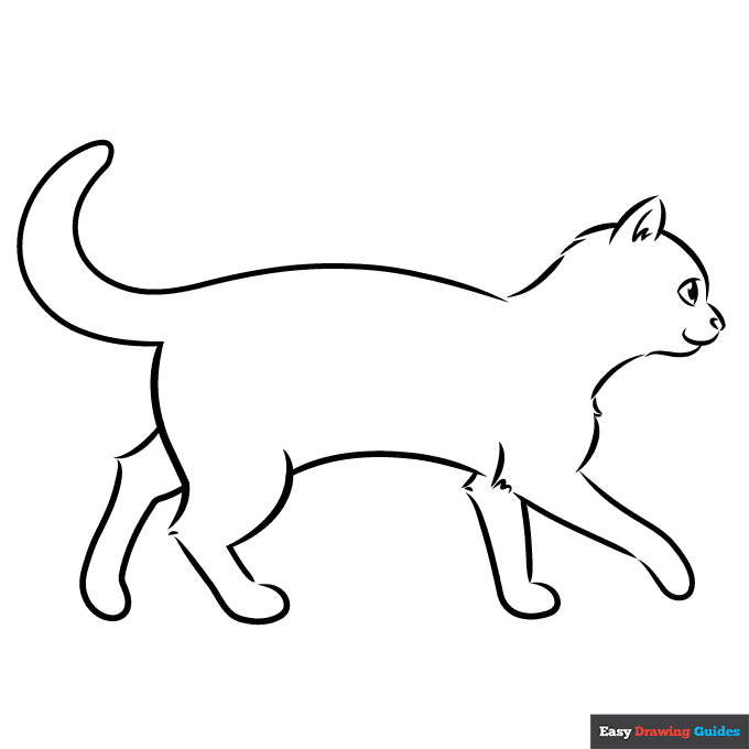 Free printable cat coloring pages for kids