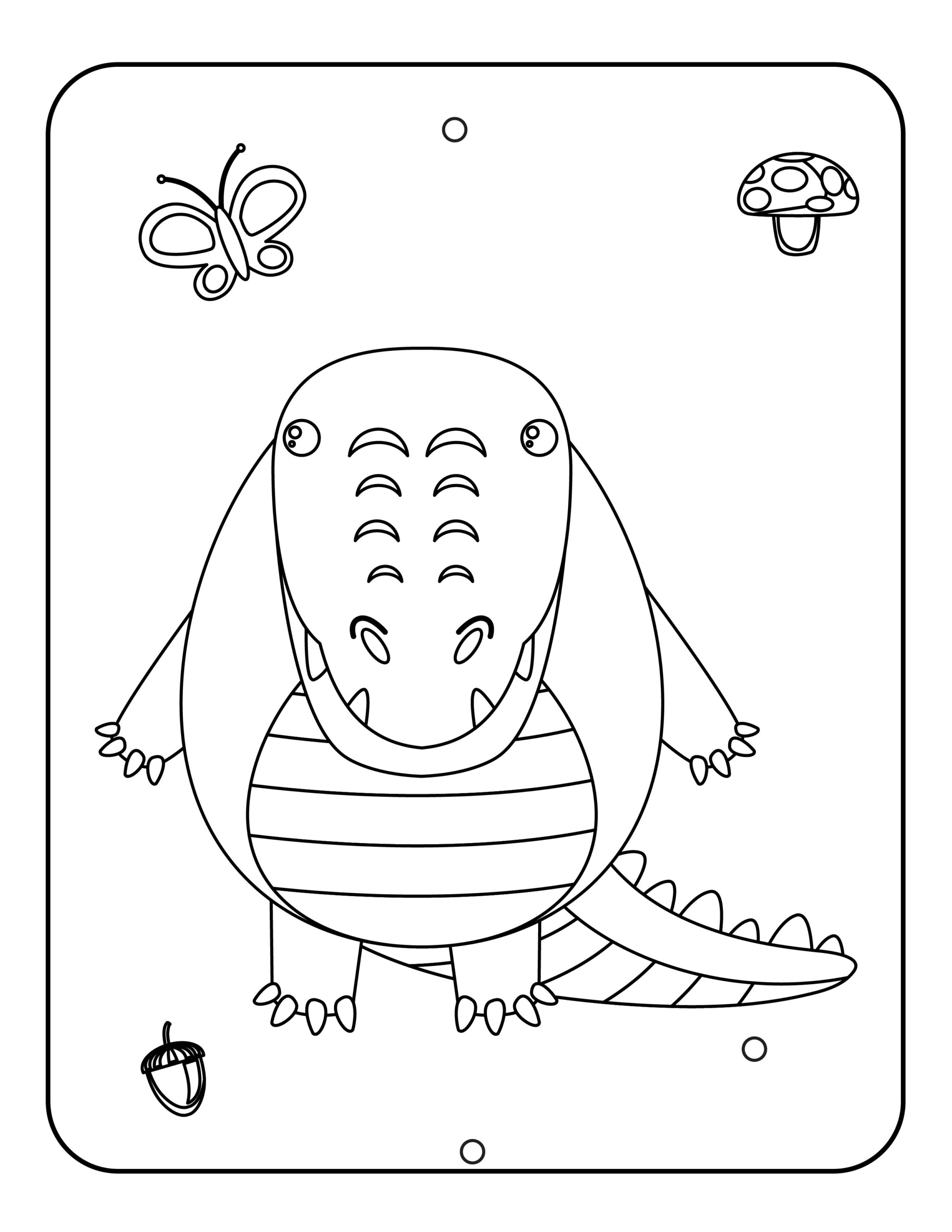 Woodland animals coloring pages