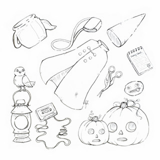 Colouring pages cinnamon spacedust