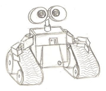 Wall e sketch by pixarvixen on