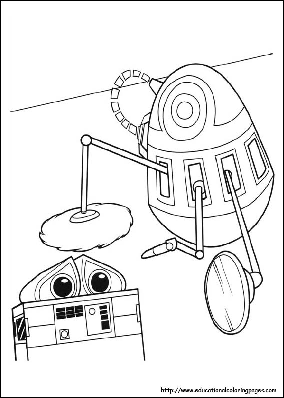 Wall e coloring pages