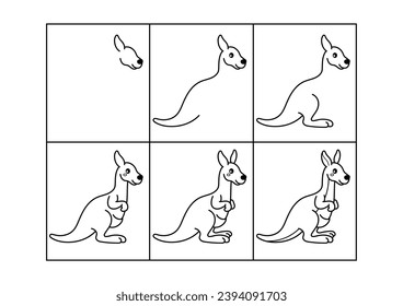 Wallaby drawing images stock photos d objects vectors
