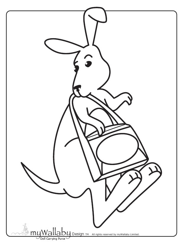 Mywallaby kangaroo coloring page â printables for kids â free word search puzzles coloring pages and other activities