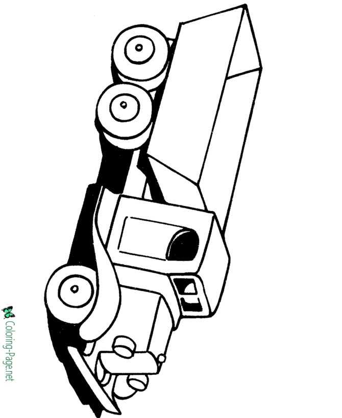 Truck coloring pages