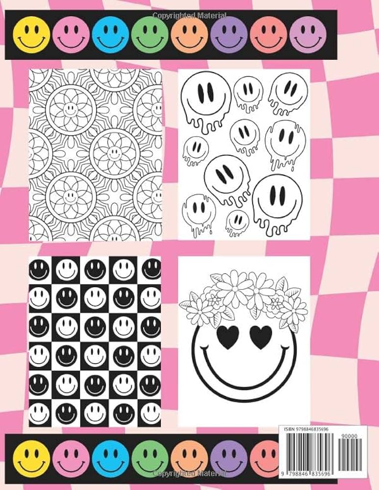 Smiley loring book happy loring for all ages relax and lor with happy vibes easy loring fun loring book smiley face loring kids loring book