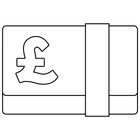 Banknote pound emoji coloring page free printable coloring pages