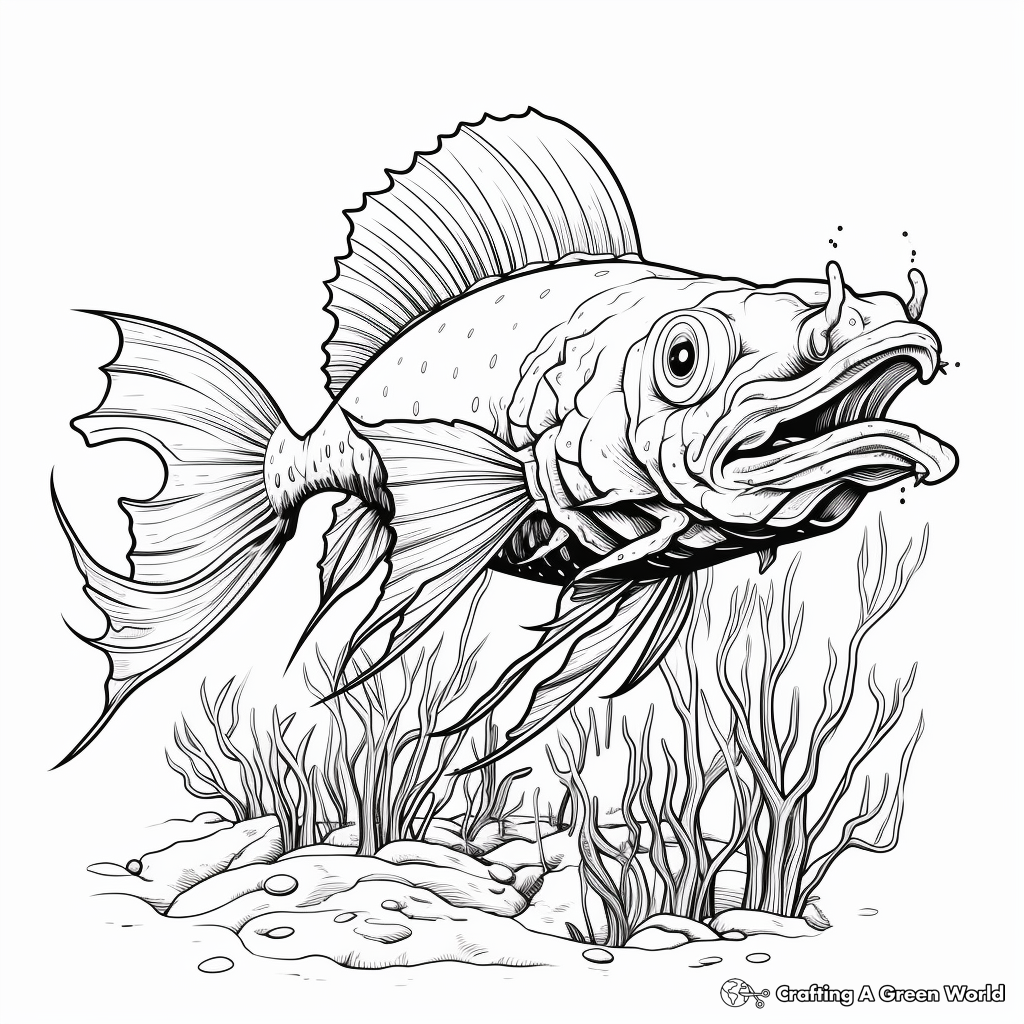 Dragonfish coloring pages