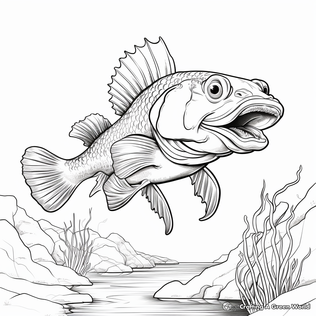 Walleye coloring pages
