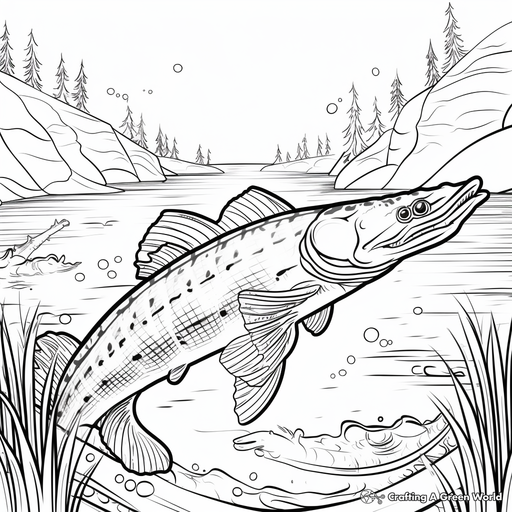 Pike coloring pages