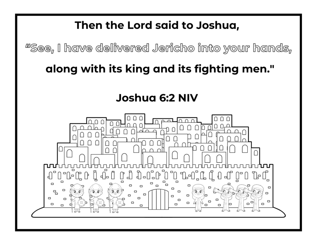 Free printable battle of jericho loring pages