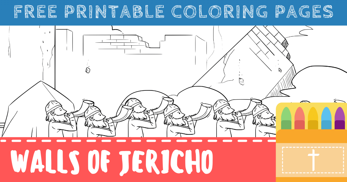 Free walls of jericho coloring pages for kids printable pdfs â connectus