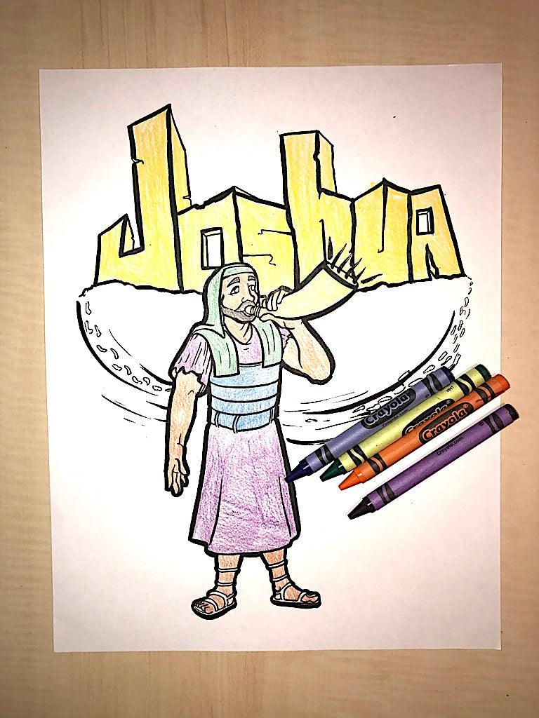 Joshua coloring page